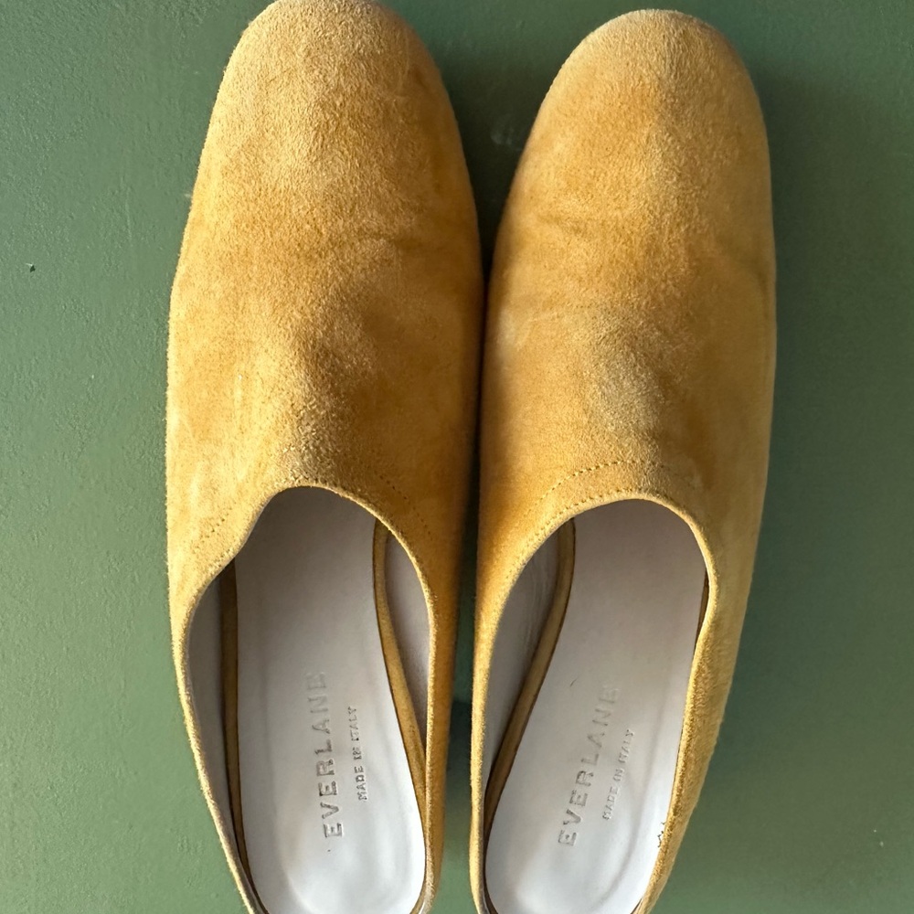 Everlane Women's Suede mules  - Mustard Yellow